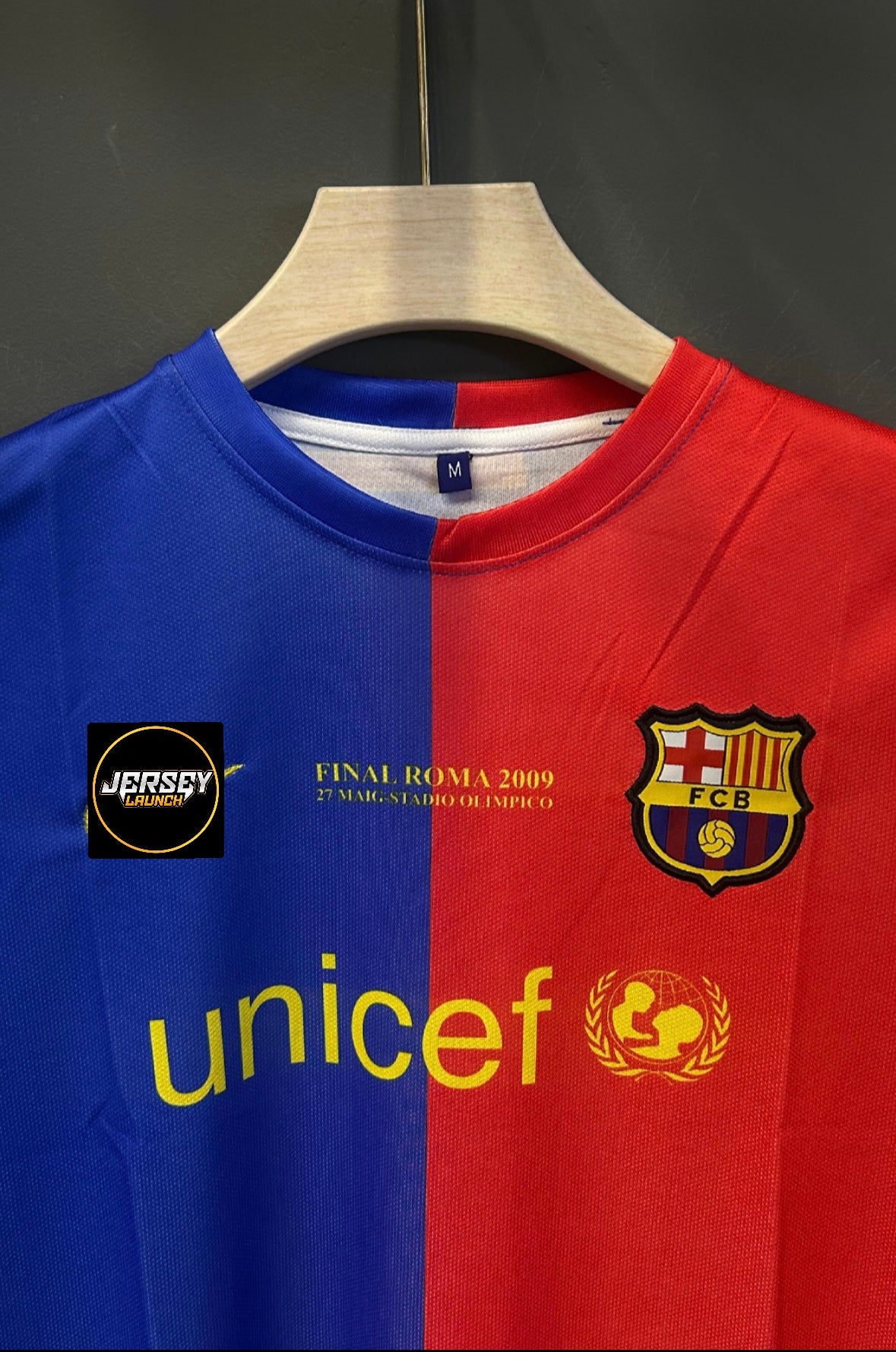 MESSI BARCELONA 2009 HOME KIT EMBROIDERY