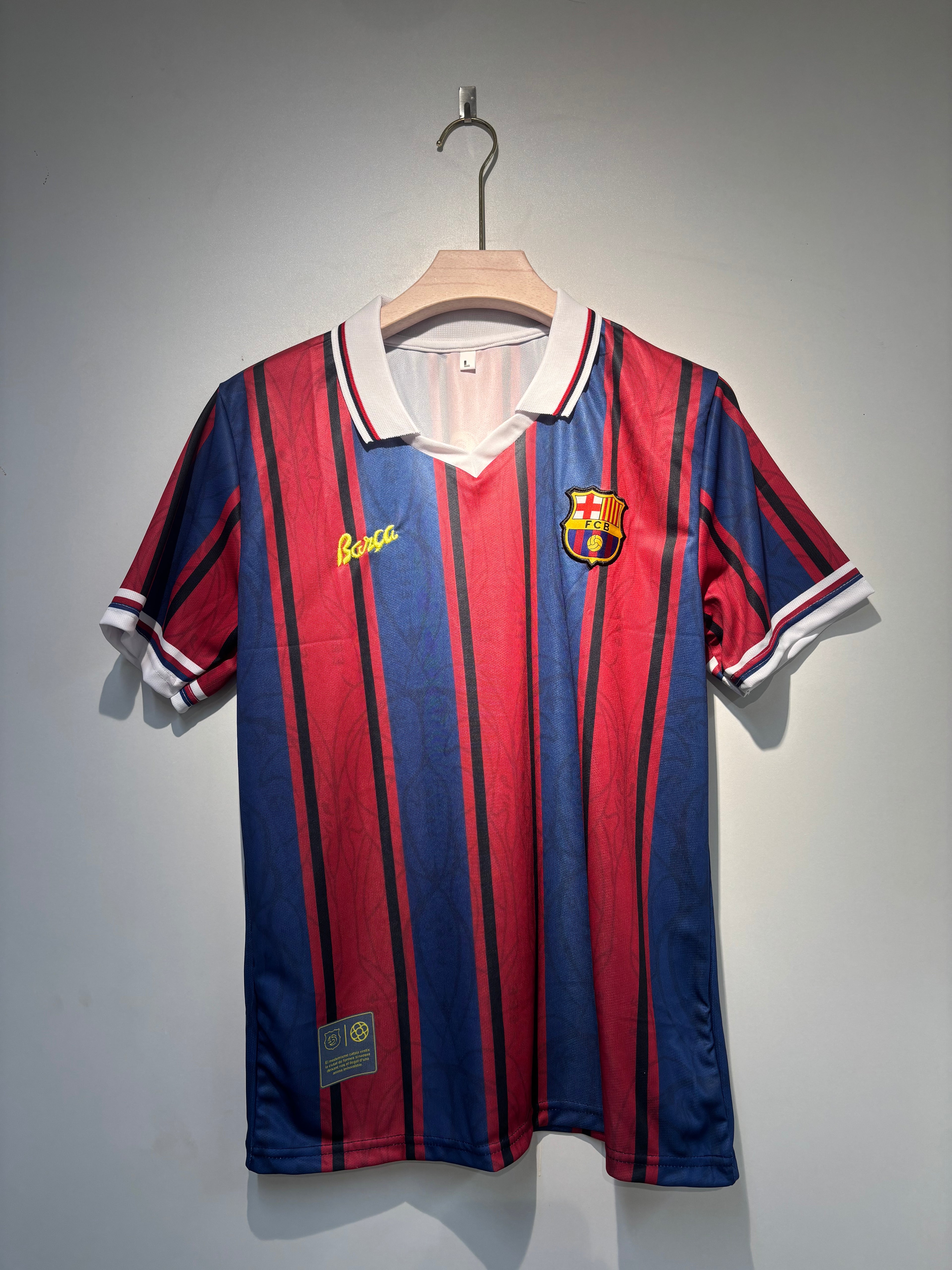 MESSI BARCELONA 125 th ANNIVERSARY KIT POLO FIVE SLEEVE EMBROIDERY