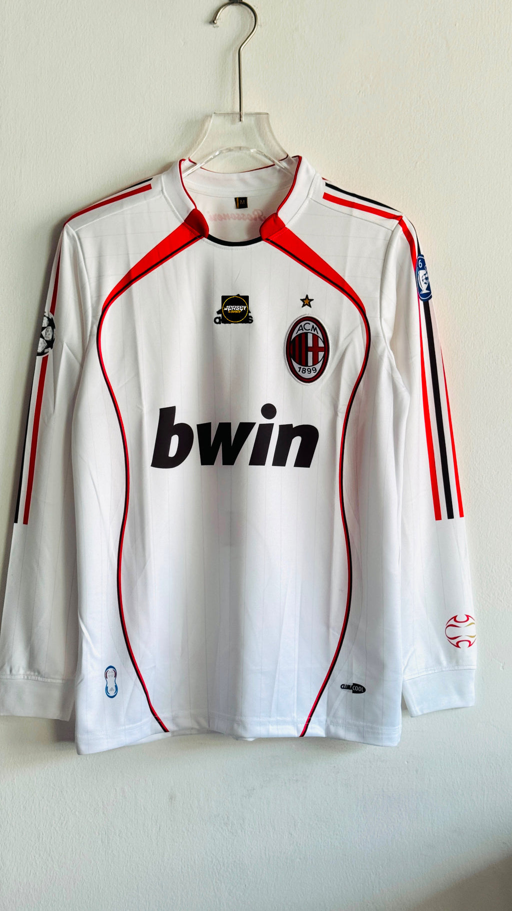 MALDINI AC MILAN 2006-07 HOME KIT EMBROIDERY