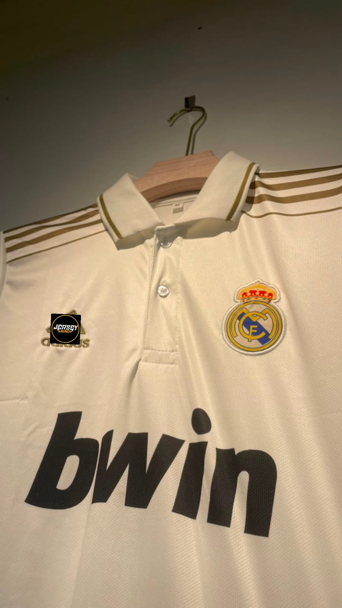 RONALDO REAL MADRID POLO 2011-12 HOME KIT EMBROIDERY