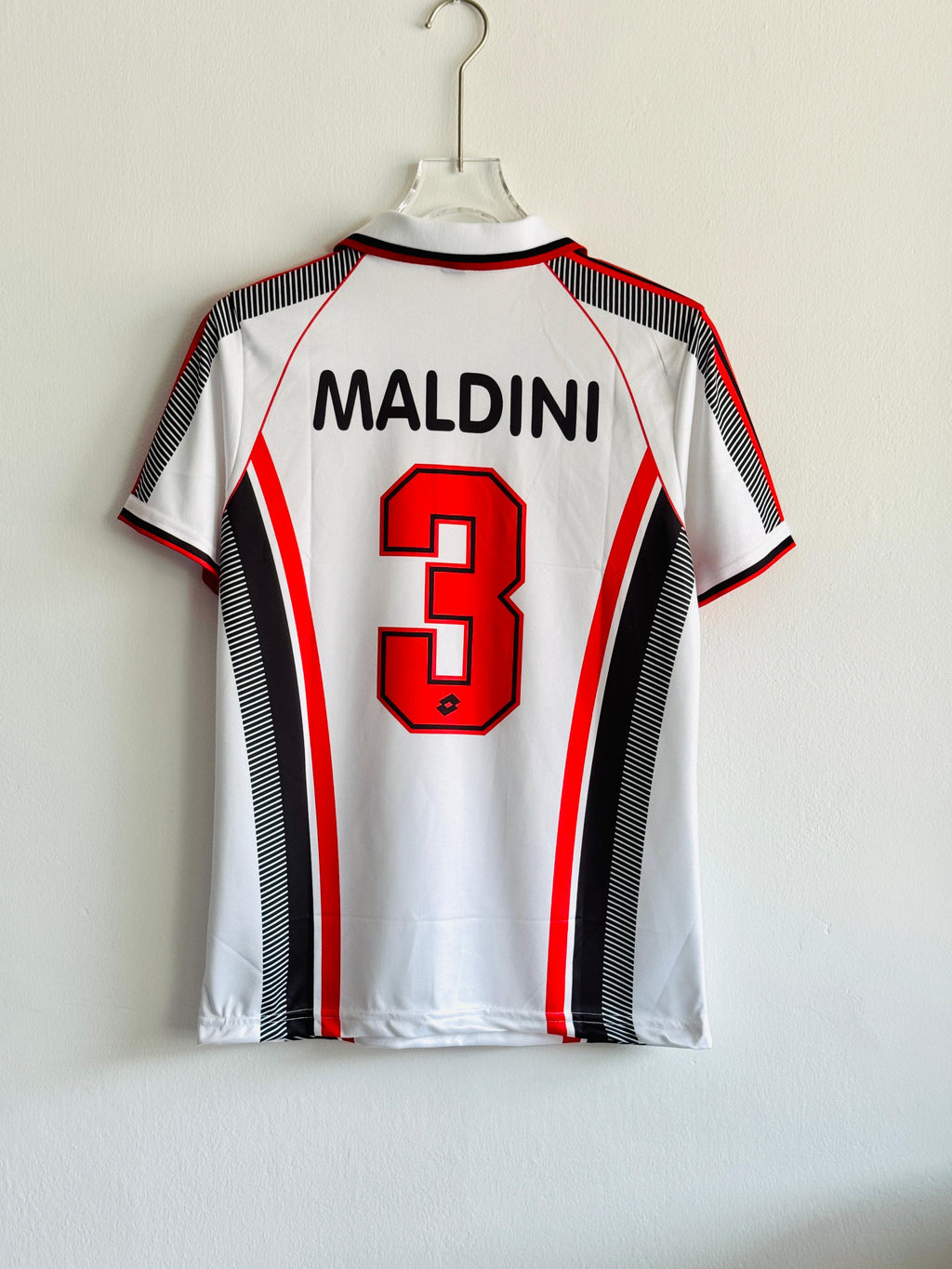 MALDINI AC MILAN 1997-98 AWAY KIT EMBROIDERY