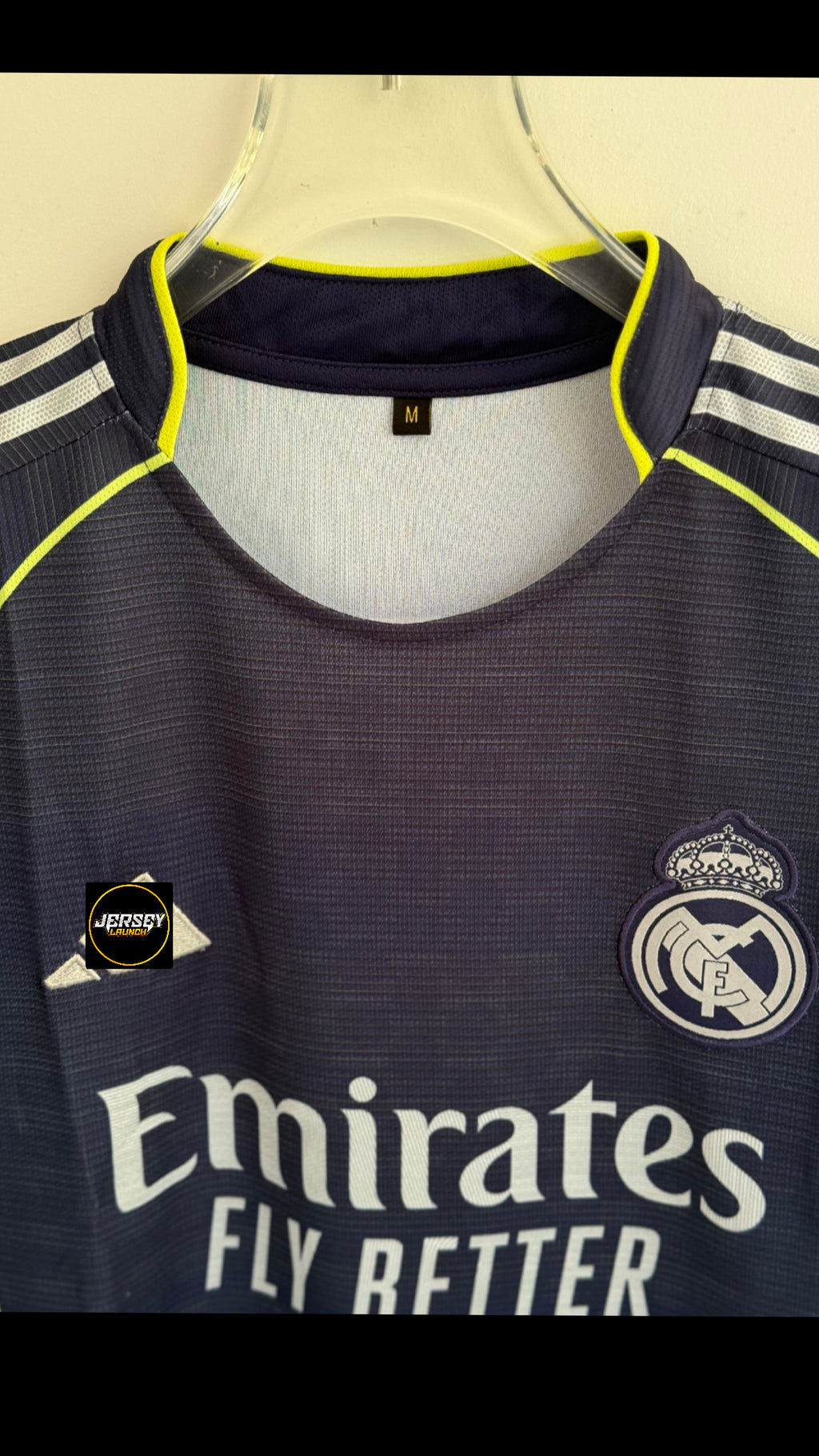 VINI JR REAL MADRID AWAY KIT EMBROIDERY