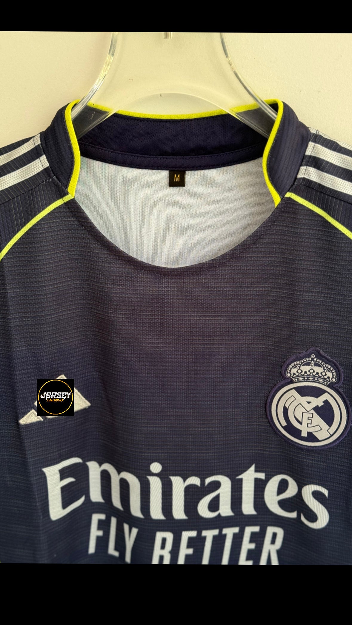 VINI JR REAL MADRID AWAY KIT EMBROIDERY
