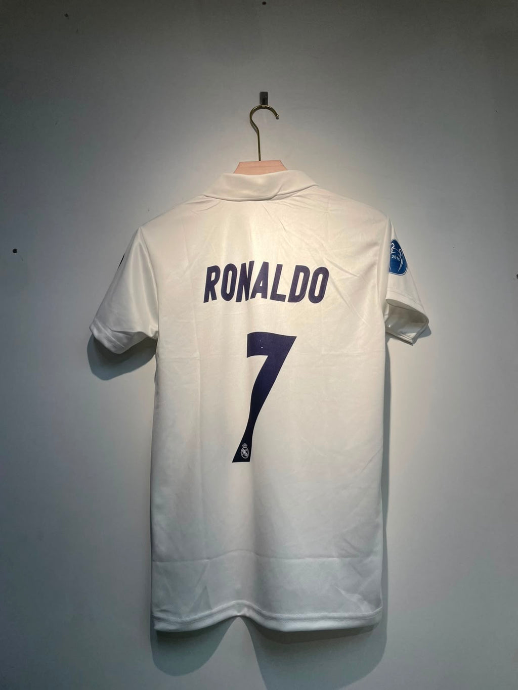 RONALDO REAL MADRID POLO 2016 HOME KIT EMBROIDERY