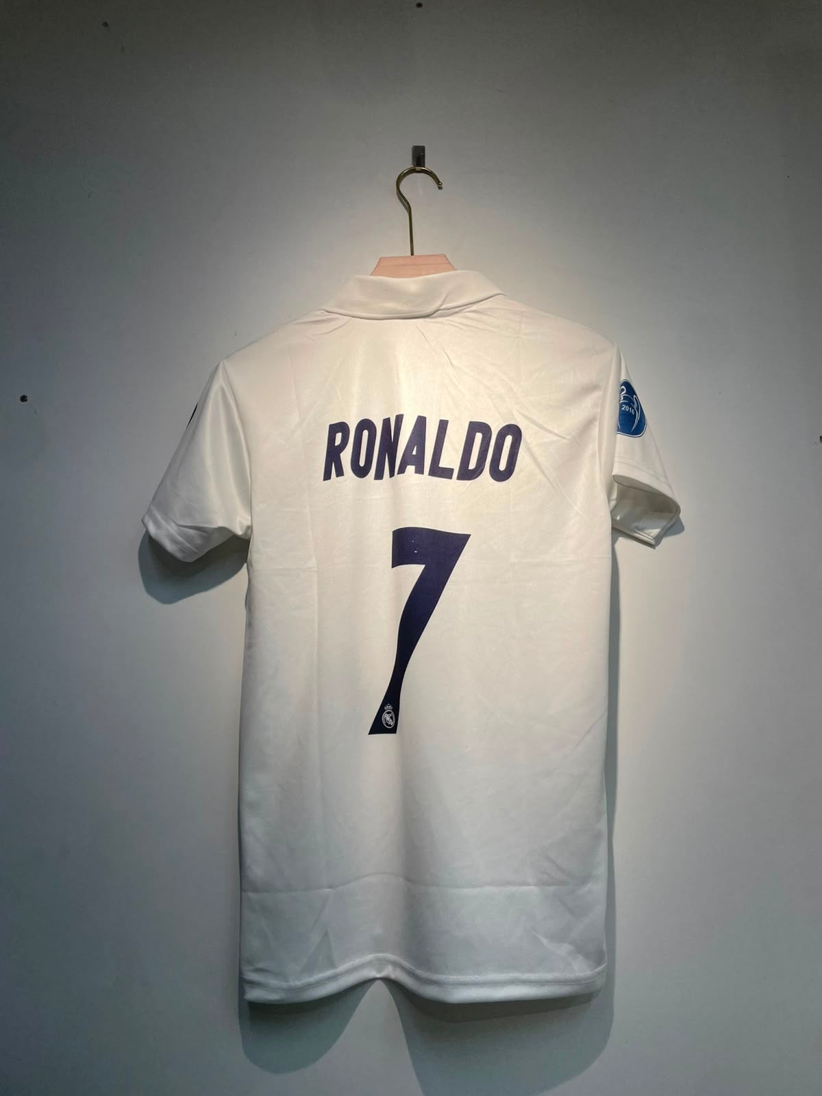 RONALDO REAL MADRID POLO 2016 HOME KIT EMBROIDERY
