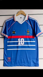 ZIDANE FRANCE 1998 HOME KIT POLO EMBROIDERY