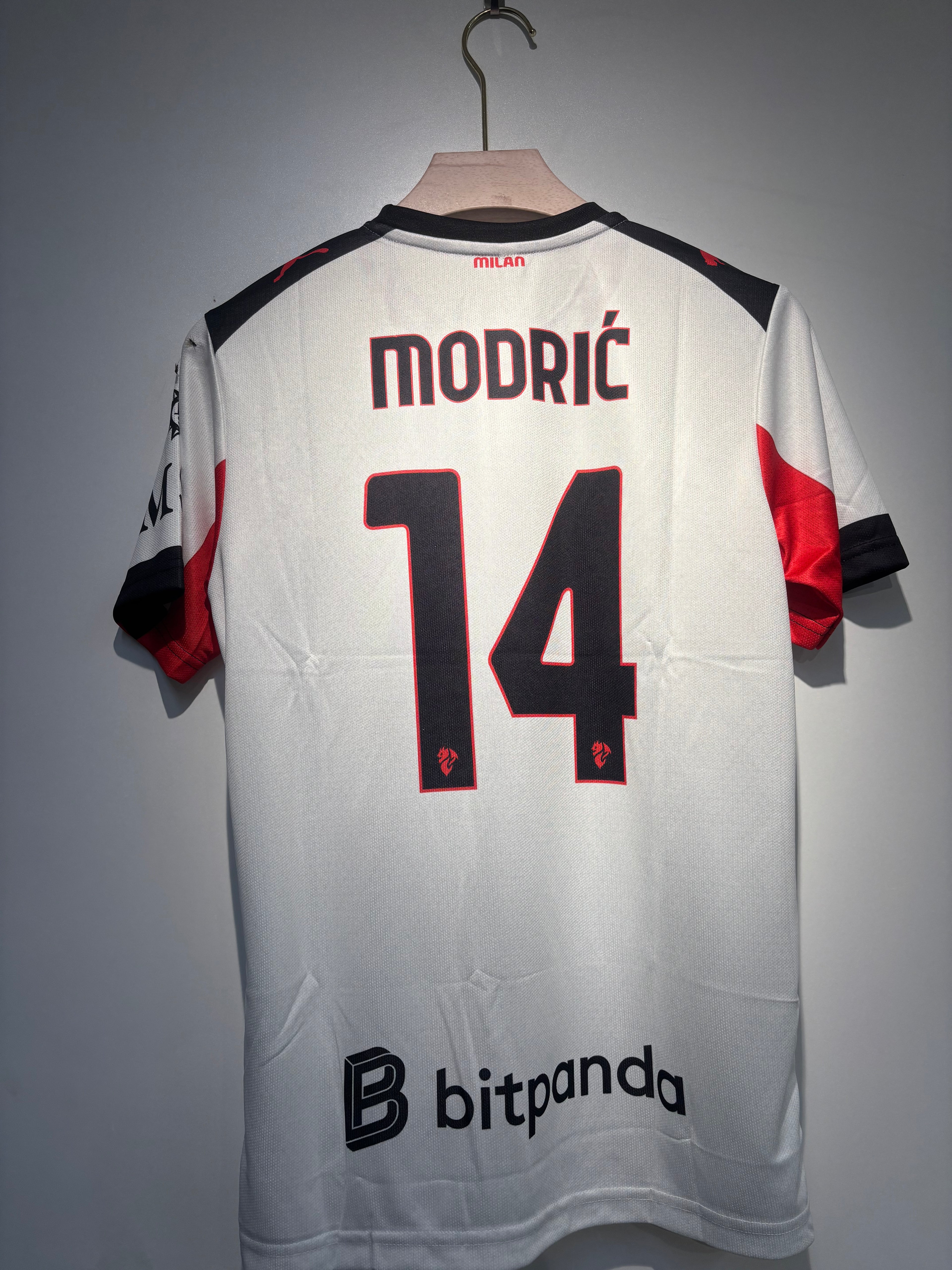 MODRIC AC MILAN 2025-26 AWAY KIT EMBROIDERY