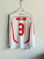 MALDINI AC MILAN 2006-07 HOME KIT EMBROIDERY