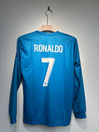 RONALDO REAL MADRID 2017-18 THIRD KIT FULL SLEEVE EMBROIDERY