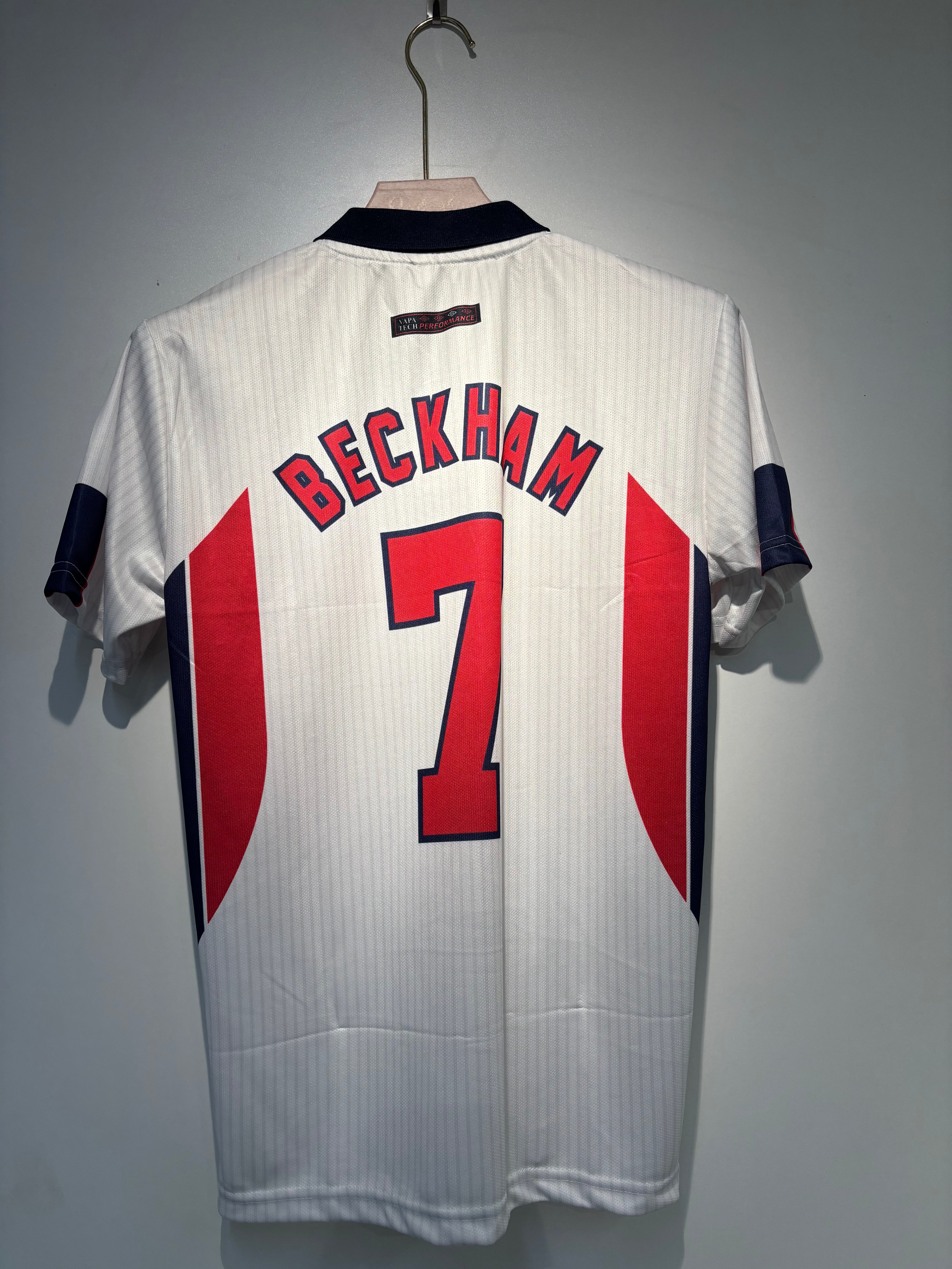 BACKHAM ENGLAND 1998 HOME POLO KIT