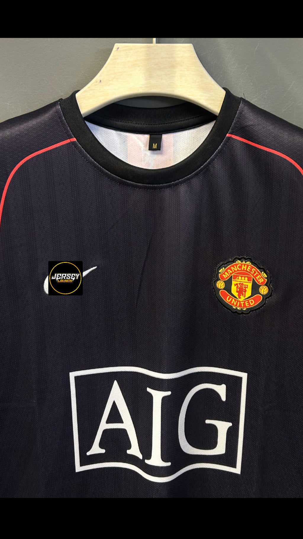 RONALDO UNITED 2008 AWAY KIT EMBROIDERY