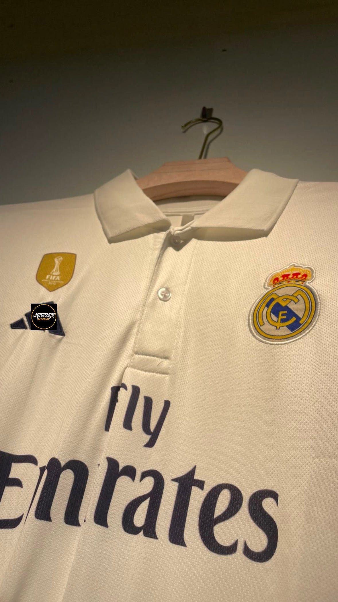 RONALDO REAL MADRID POLO 2016 HOME KIT EMBROIDERY