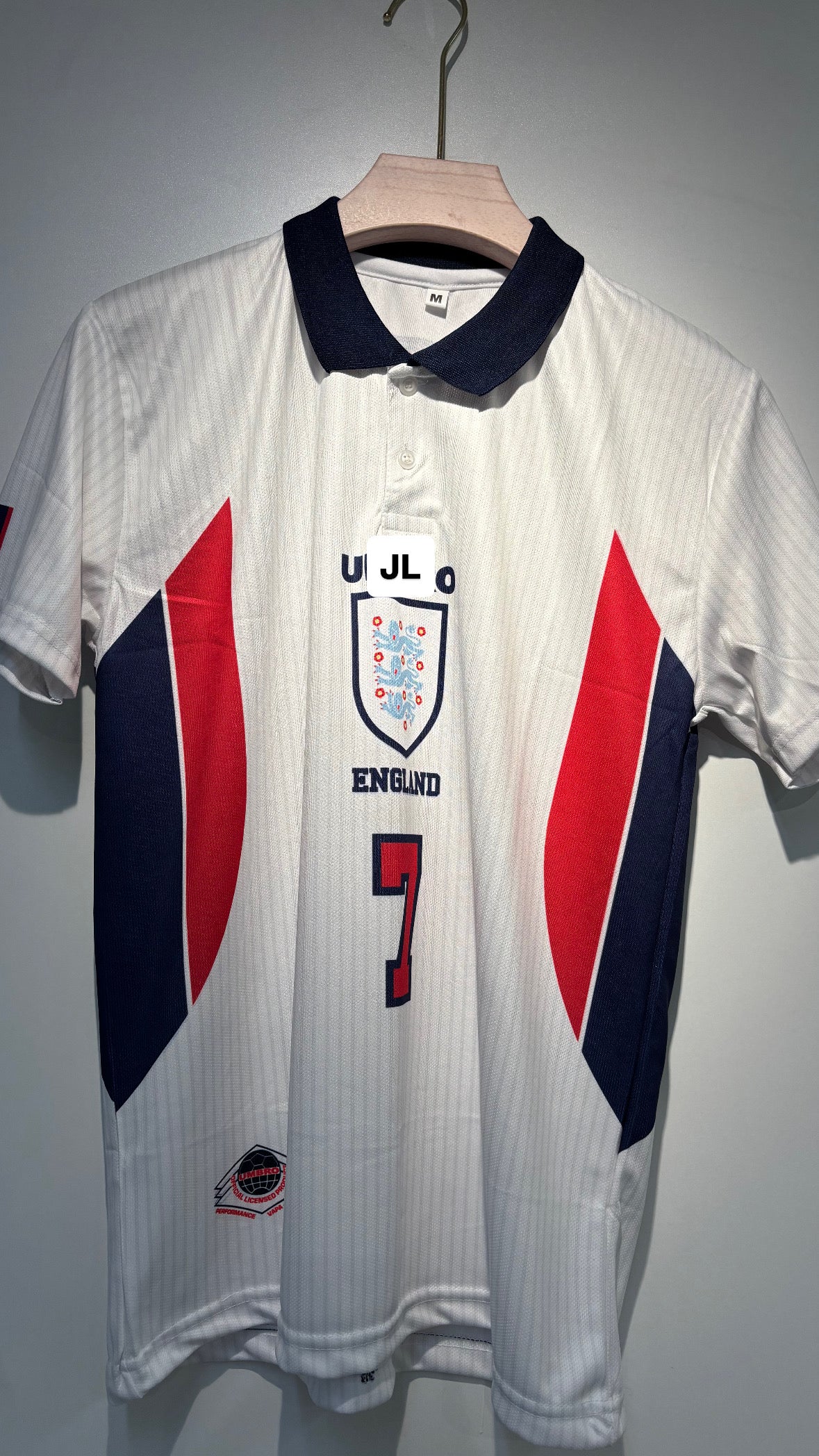 BACKHAM ENGLAND 1998 HOME POLO KIT