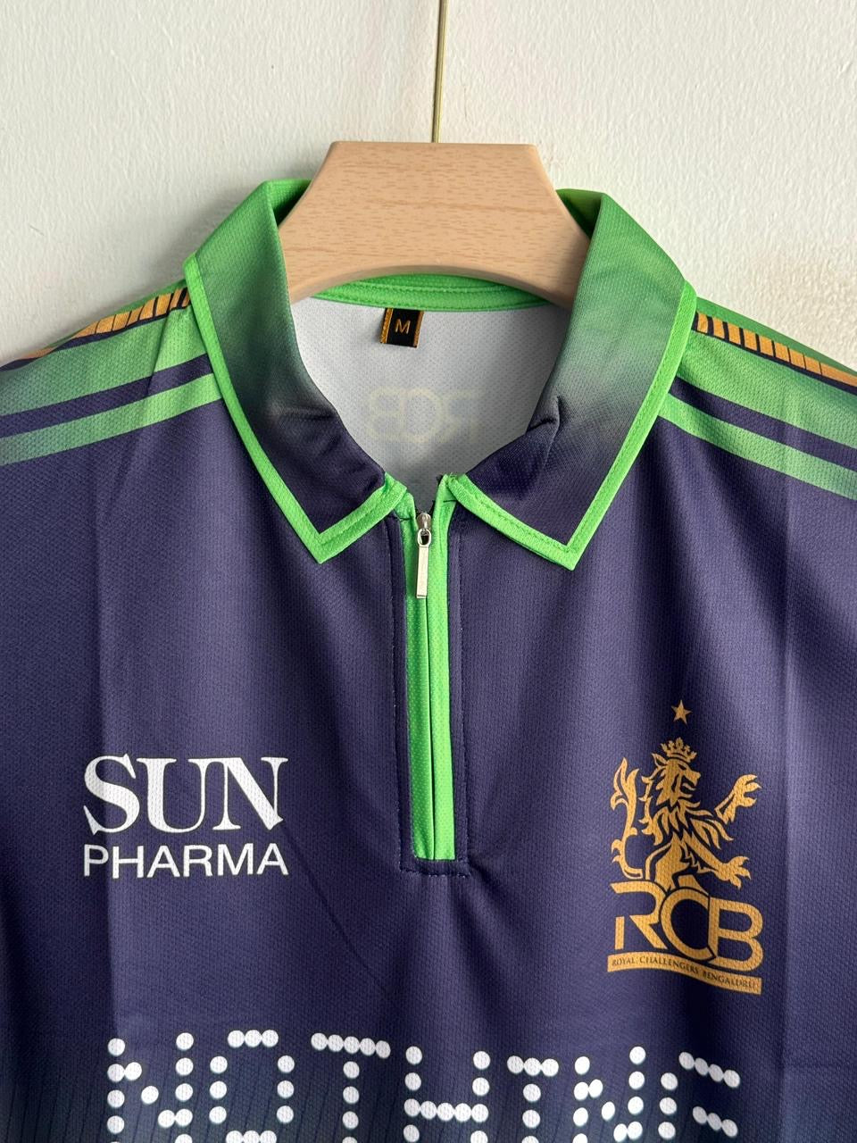 V.KOHLI RCB 2026 POLO GREEN EMBROIDERY