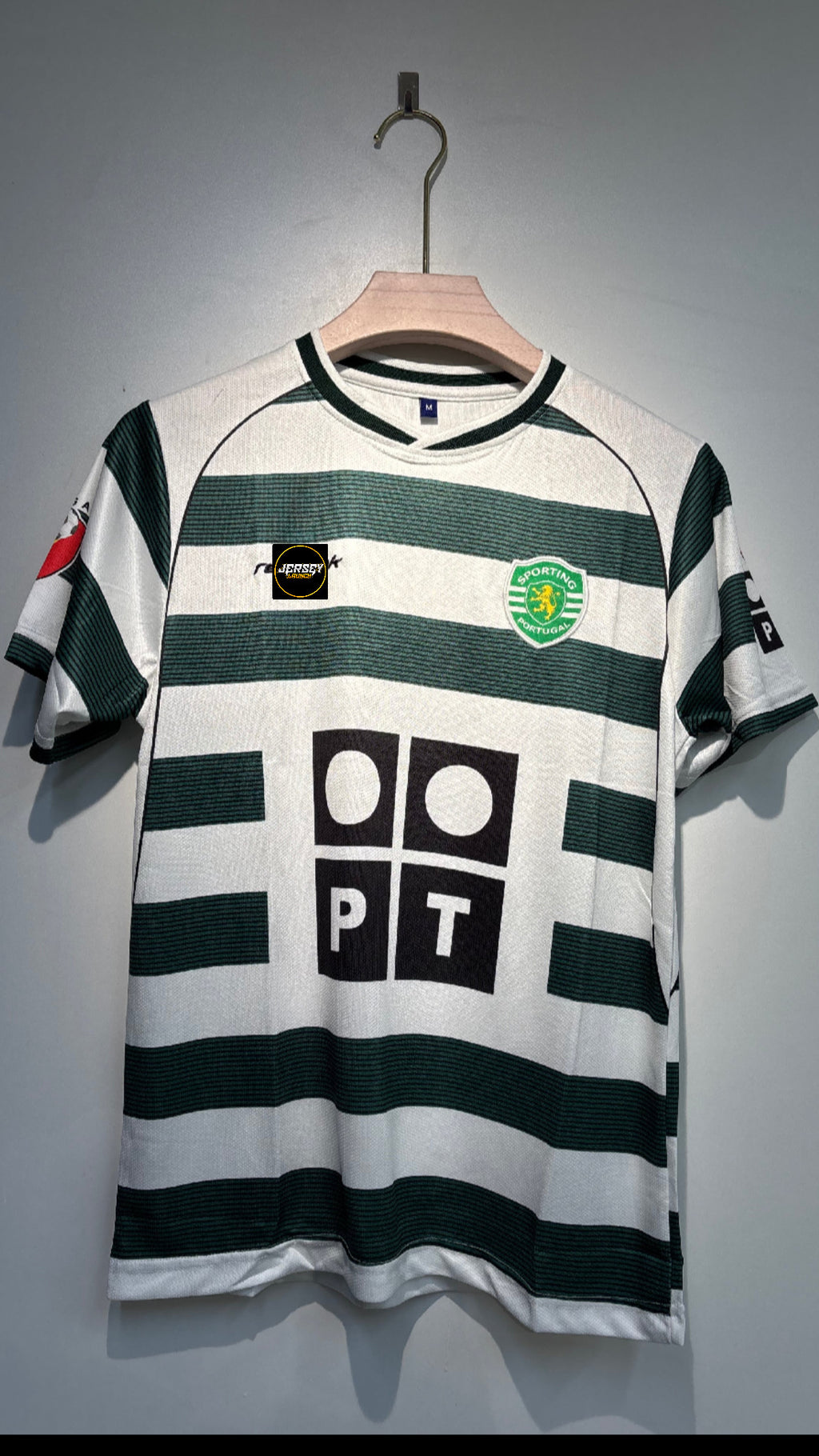 RONALDO SPORTING 2001-03 HOME EMBROIDERY