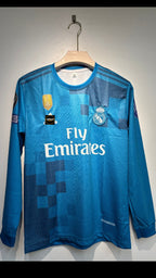 RONALDO REAL MADRID 2017-18 THIRD KIT FULL SLEEVE EMBROIDERY