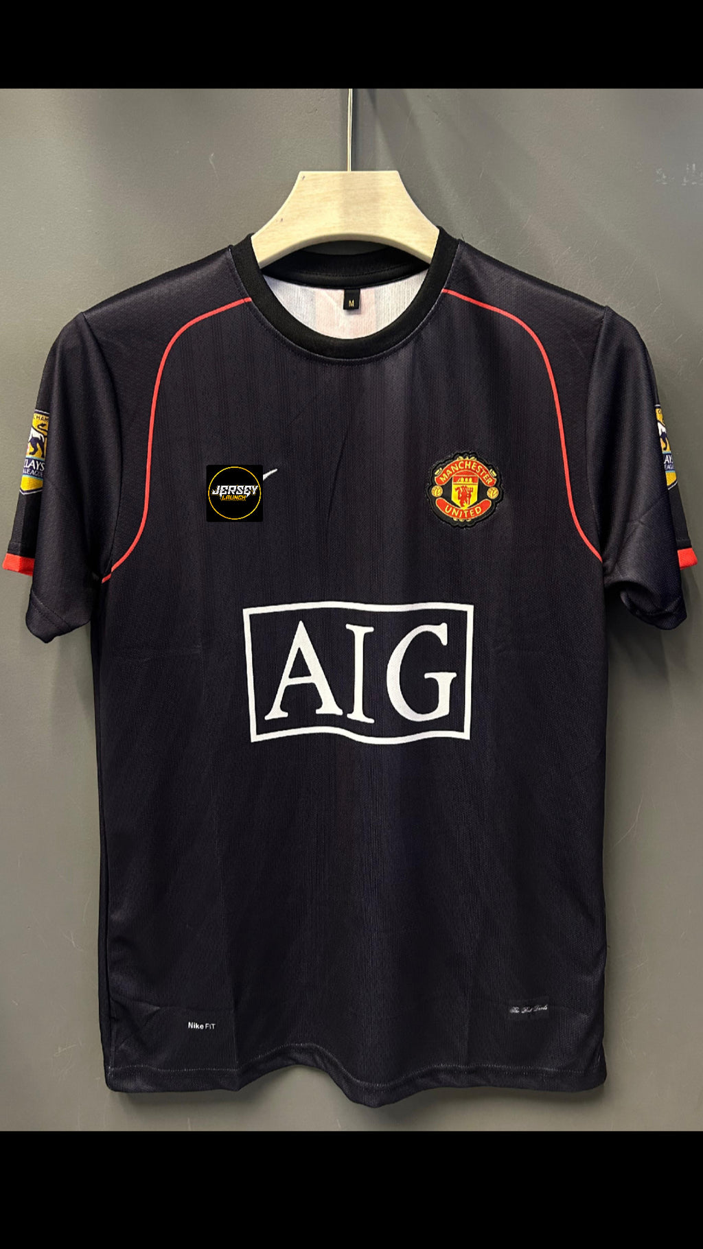 RONALDO UNITED 2008 AWAY KIT EMBROIDERY