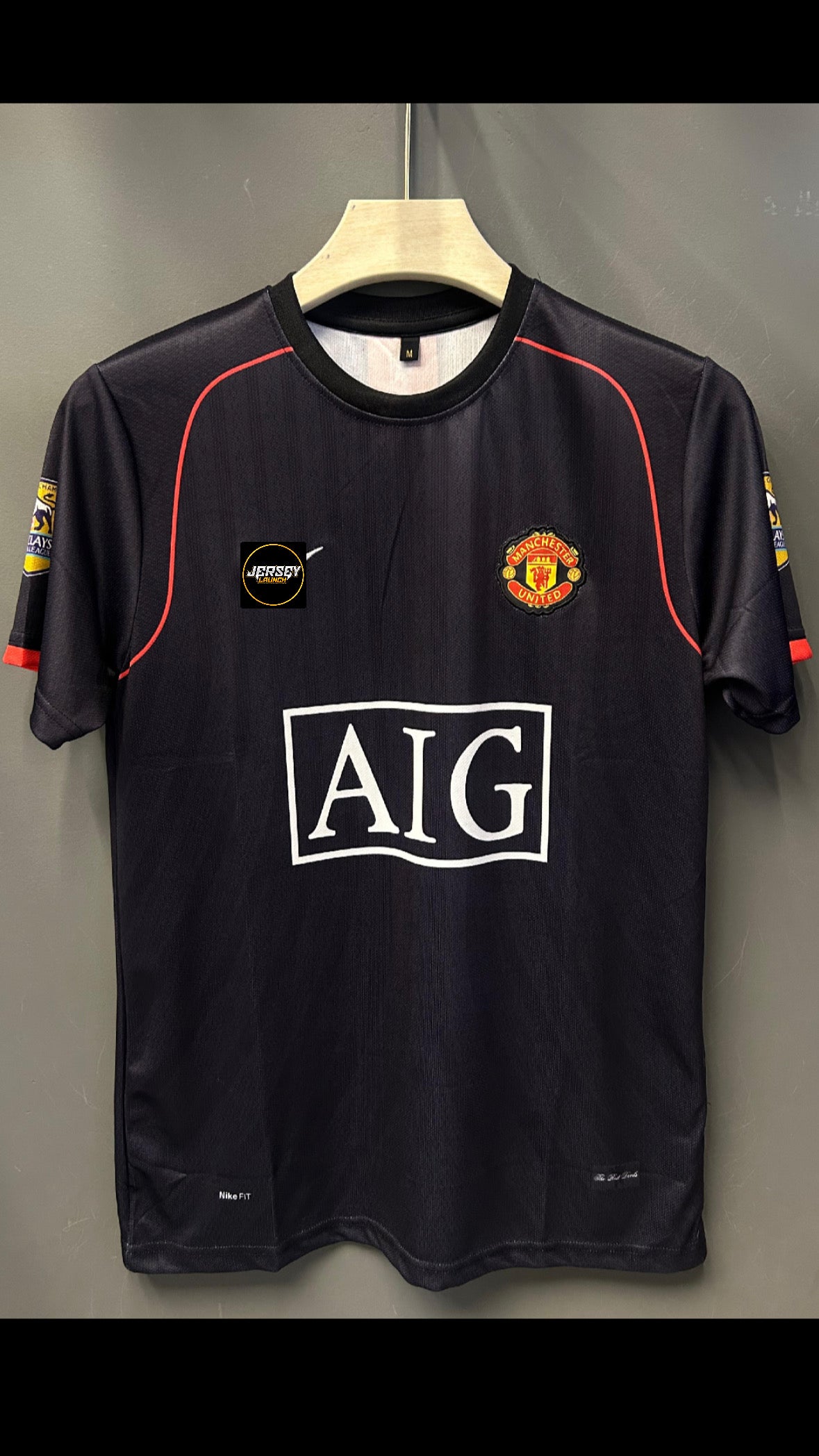 RONALDO UNITED 2008 AWAY KIT EMBROIDERY