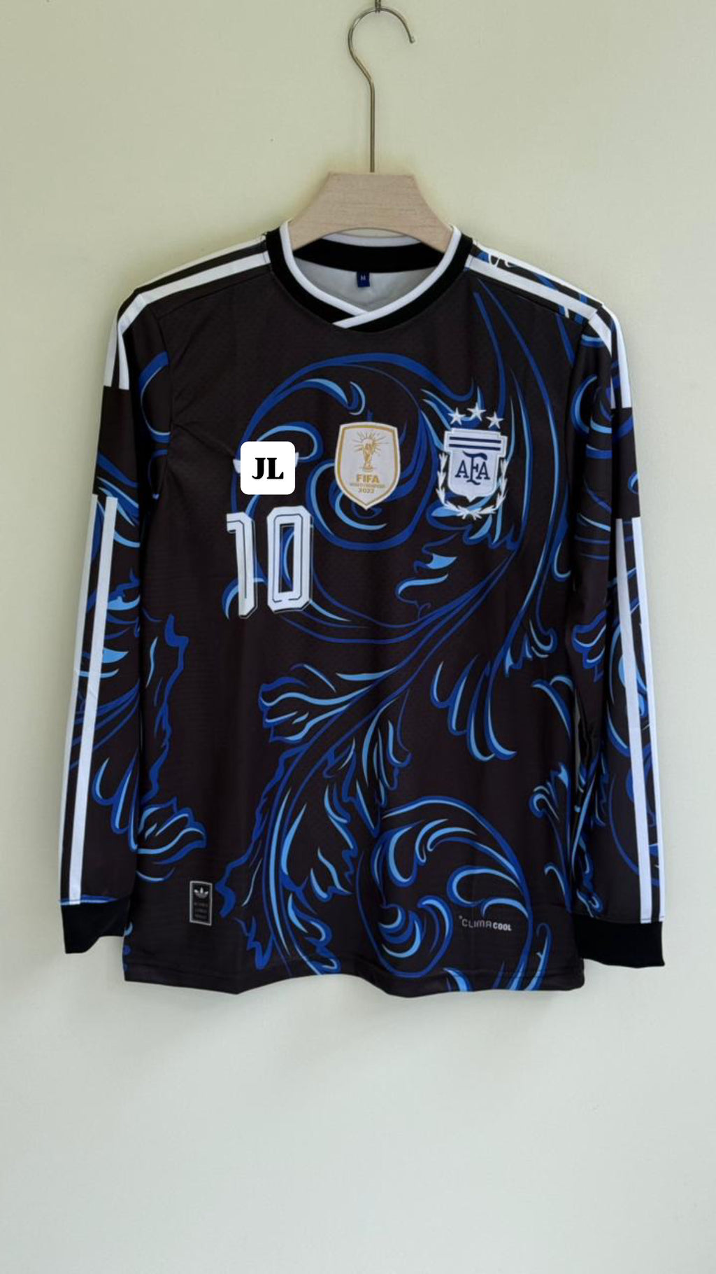 MESSI ARGENTINA AWAY KIT FULL SLEEVE EMBROIDERY 2026 WORLD CUP