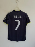 VINI JR REAL MADRID AWAY KIT EMBROIDERY