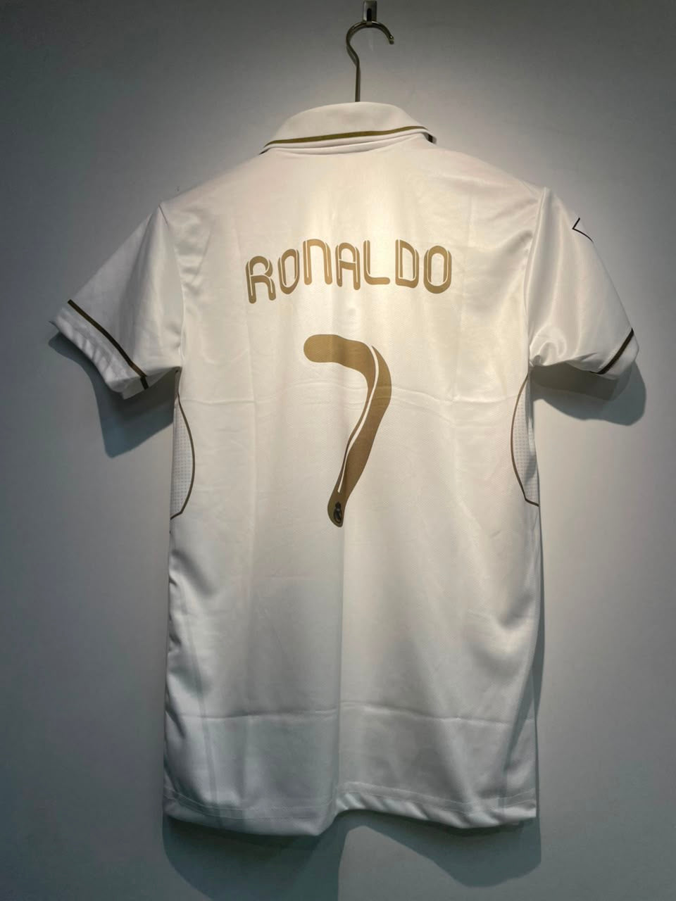 RONALDO REAL MADRID POLO 2011-12 HOME KIT EMBROIDERY