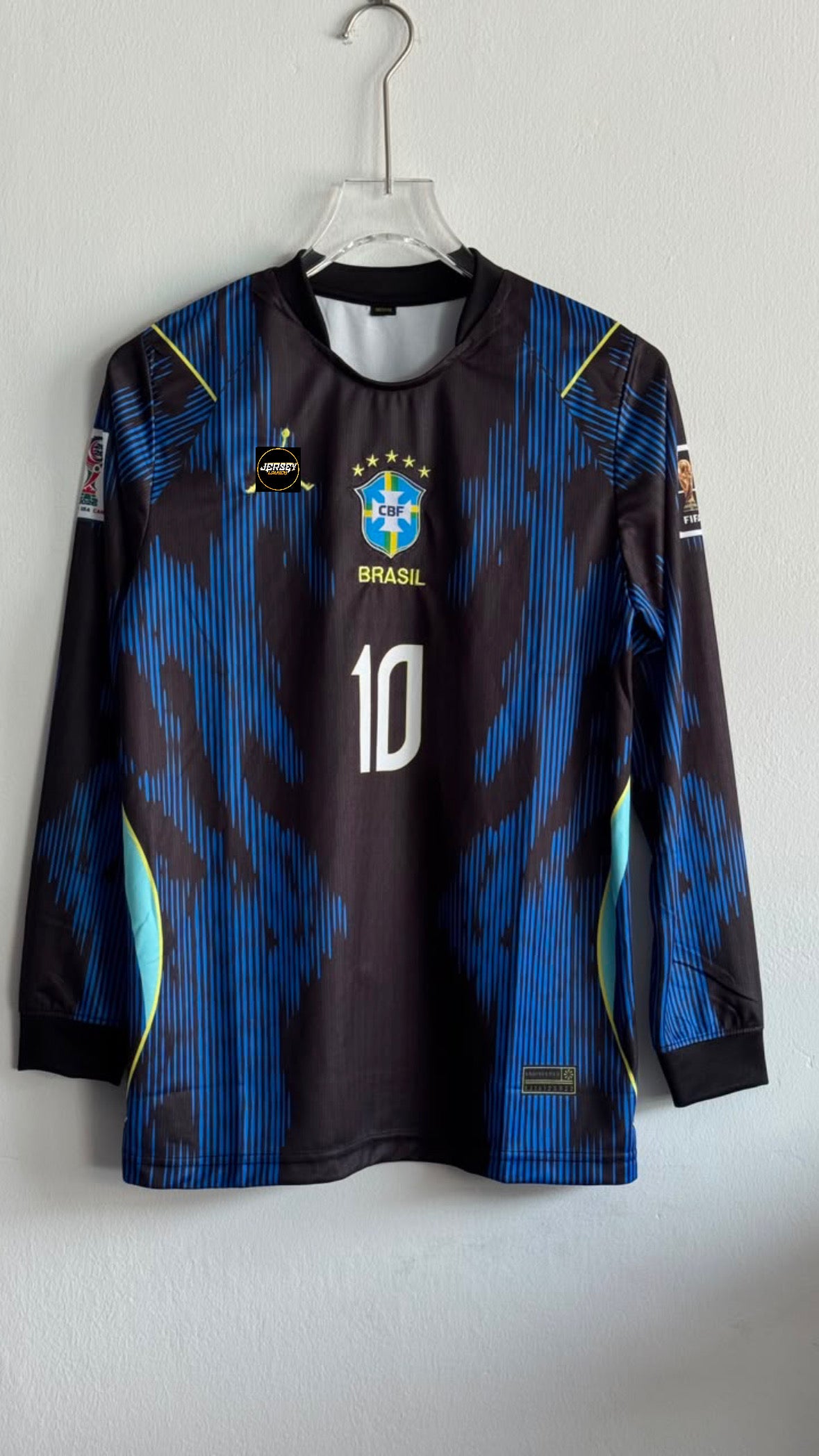 NEYMAR BRAZIL AWAY KIT FULL SLEEVE EMBROIDERY 2026 WORLD CUP