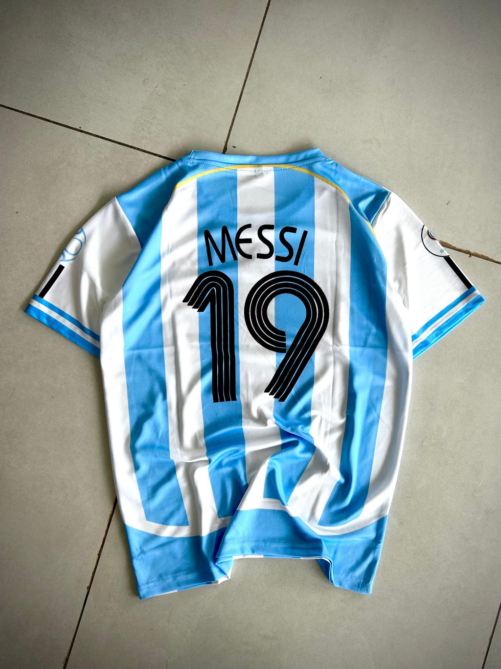 MESSI ARGENTINA 2006 HOME KIT EMBROIDERY